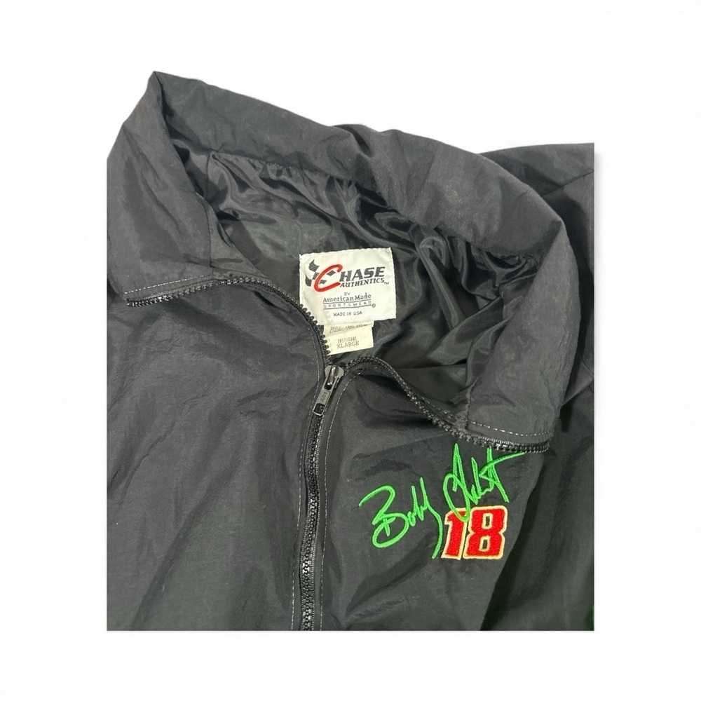 Joe Gibbs NASCAR Green And Black XLRacing Mens Jacket - Picture 5 of 13